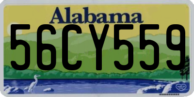 AL license plate 56CY559