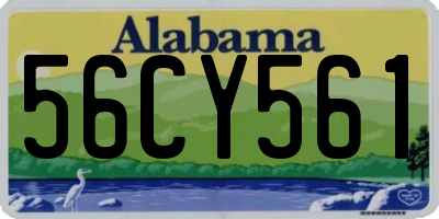 AL license plate 56CY561