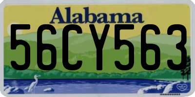 AL license plate 56CY563