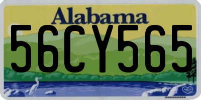 AL license plate 56CY565