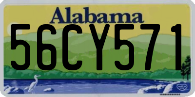 AL license plate 56CY571