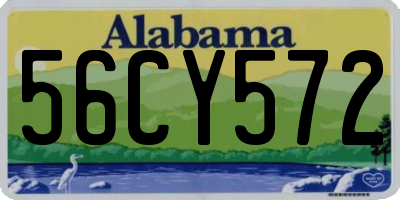 AL license plate 56CY572