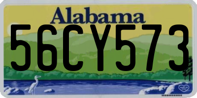 AL license plate 56CY573