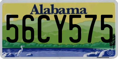 AL license plate 56CY575