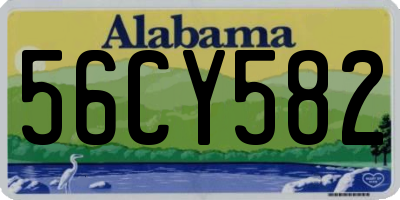 AL license plate 56CY582