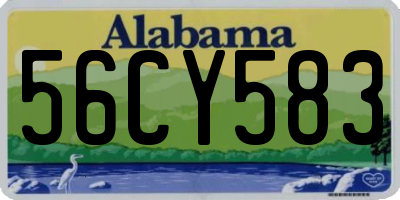 AL license plate 56CY583