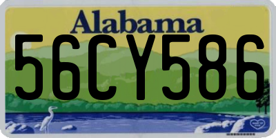 AL license plate 56CY586