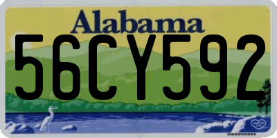 AL license plate 56CY592