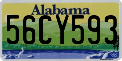 AL license plate 56CY593
