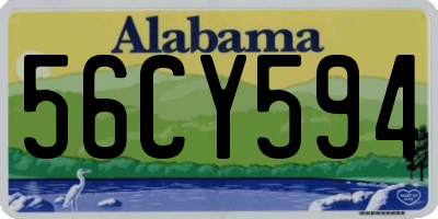 AL license plate 56CY594