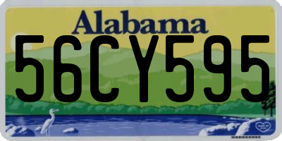 AL license plate 56CY595