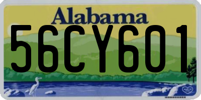 AL license plate 56CY601