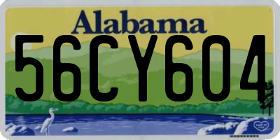 AL license plate 56CY604