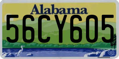 AL license plate 56CY605