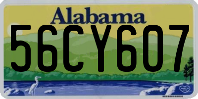 AL license plate 56CY607