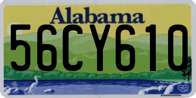 AL license plate 56CY610