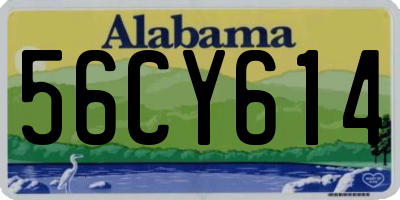 AL license plate 56CY614