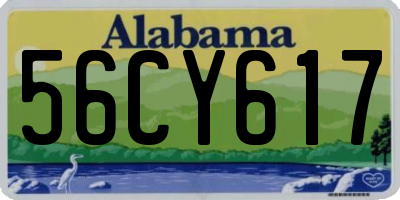 AL license plate 56CY617