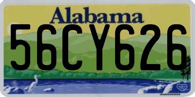 AL license plate 56CY626