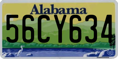 AL license plate 56CY634