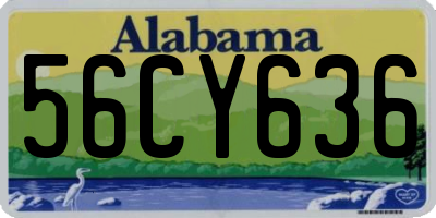 AL license plate 56CY636