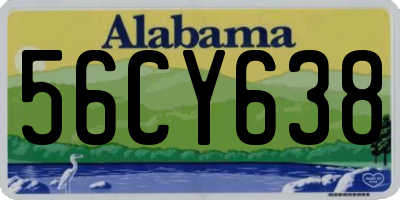 AL license plate 56CY638