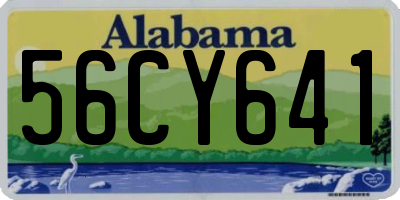 AL license plate 56CY641