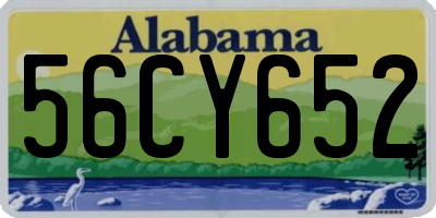 AL license plate 56CY652