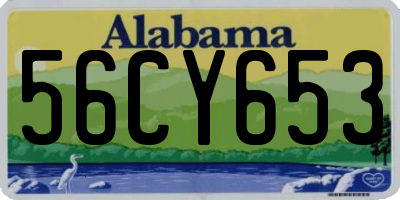 AL license plate 56CY653