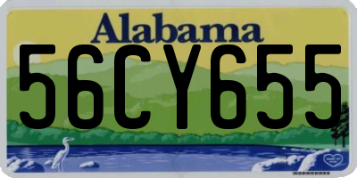 AL license plate 56CY655