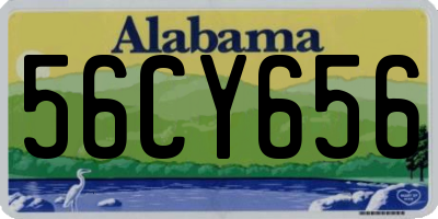 AL license plate 56CY656