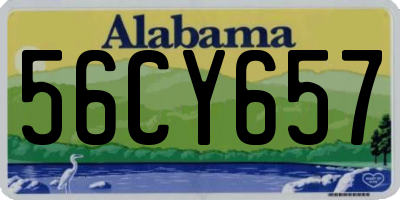 AL license plate 56CY657