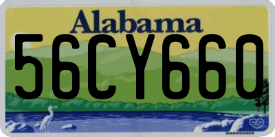 AL license plate 56CY660