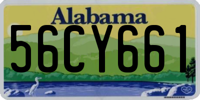 AL license plate 56CY661