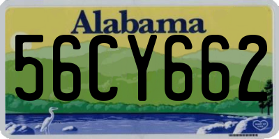 AL license plate 56CY662