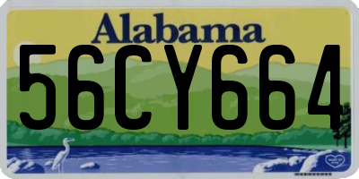 AL license plate 56CY664