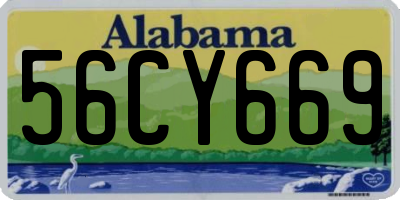 AL license plate 56CY669
