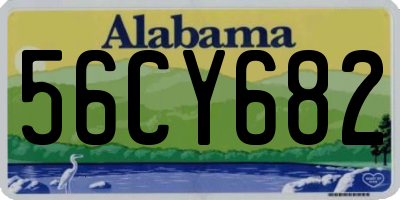 AL license plate 56CY682