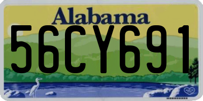 AL license plate 56CY691