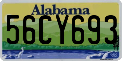 AL license plate 56CY693