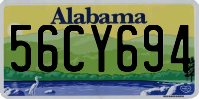 AL license plate 56CY694