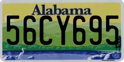 AL license plate 56CY695