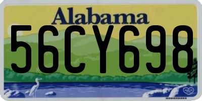 AL license plate 56CY698