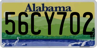 AL license plate 56CY702