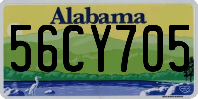 AL license plate 56CY705