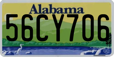 AL license plate 56CY706