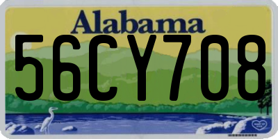 AL license plate 56CY708