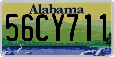 AL license plate 56CY711