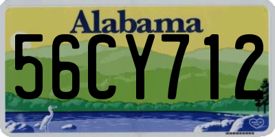 AL license plate 56CY712