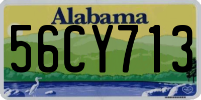 AL license plate 56CY713